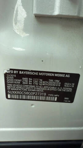 2016 BMW X5 xDrive35i