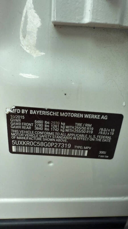 2016 BMW X5 xDrive35i