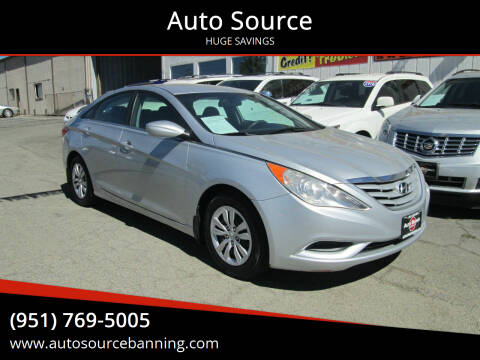 2013 Hyundai Sonata for sale at Auto Source in Banning CA