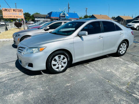 2010 Toyota Camry for sale at Sunset Motors in Manteca CA