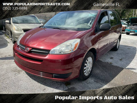 2005 Toyota Sienna for sale at Popular Imports Auto Sales in Gainesville FL