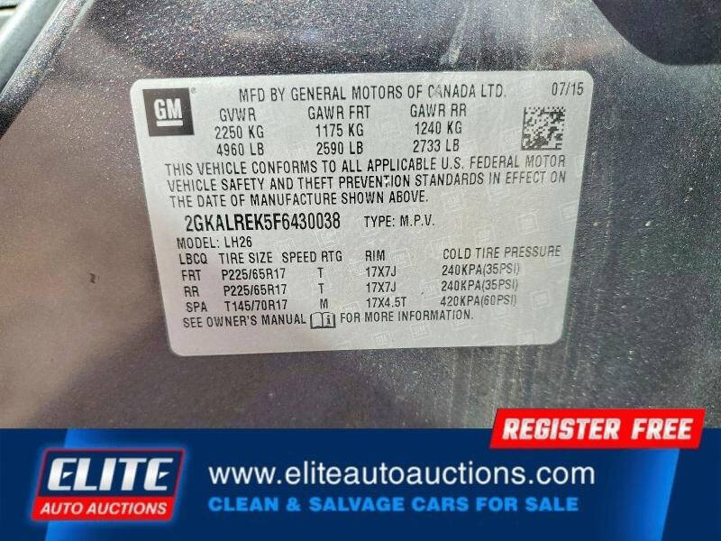 Dk. Gray 2015 GMC Terrain SLE-2 SLE-2 4dr SUV 26