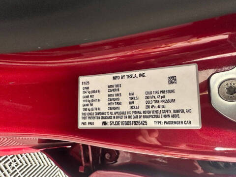 2025 Tesla Model 3 Long Range
