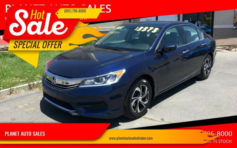 2016 Honda Accord for sale at PLANET AUTO SALES in Lindon UT