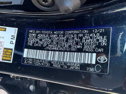 2022 Toyota Corolla Hatchback SE