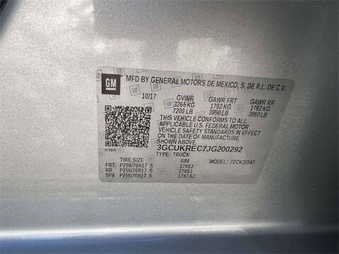 2018 Chevrolet Silverado 1500