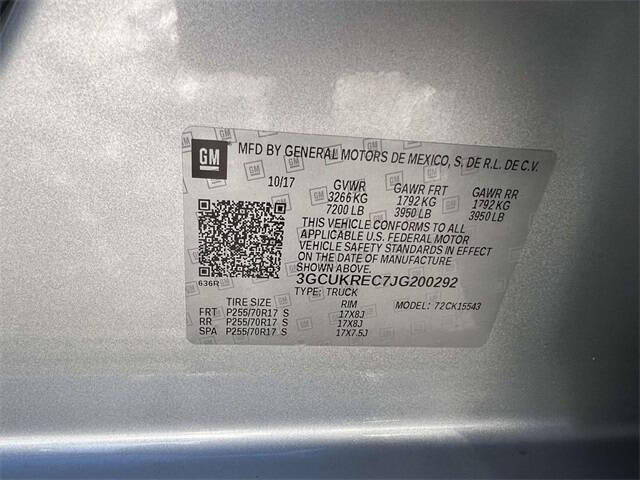 2018 Chevrolet Silverado 1500