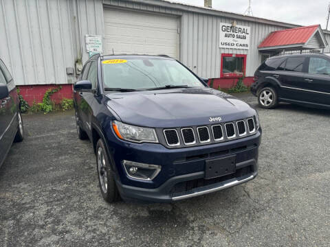 2019 Jeep Compass for sale at General Auto Sales Inc in Claremont NH