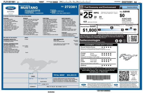 2016 Ford Mustang EcoBoost Premium