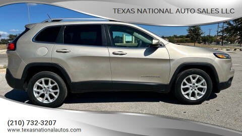 2015 Jeep Cherokee for sale at Texas National Auto Sales LLC in San Antonio TX