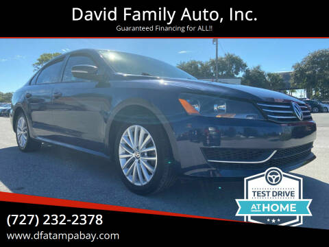 2015 Volkswagen Passat for sale at David Family Auto, Inc. in New Port Richey FL
