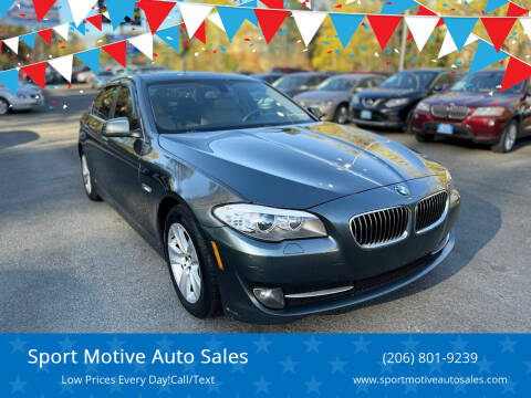 2013 BMW 5 Series for sale at Sport Motive Auto Sales in Seattle WA