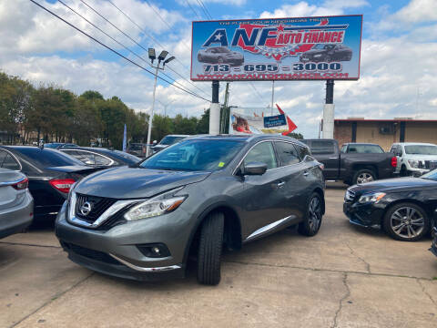 2018 Nissan Murano for sale at ANF AUTO FINANCE in Houston TX