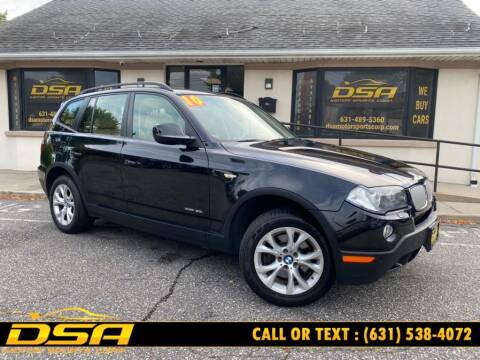 2010 BMW X3 for sale at DSA Motor Sports Corp in Commack NY