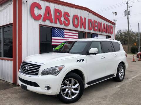 2011 Infiniti QX56 for sale at Cars On Demand 3 in Pasadena TX