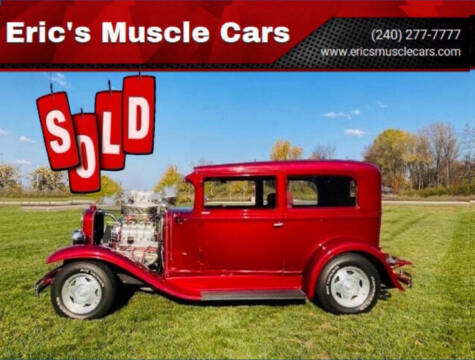 1931 Chevrolet Street Rod for sale at Eric's Muscle Cars in Clarksburg MD