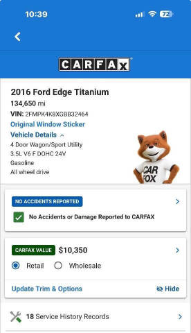 2016 Ford Edge Titanium