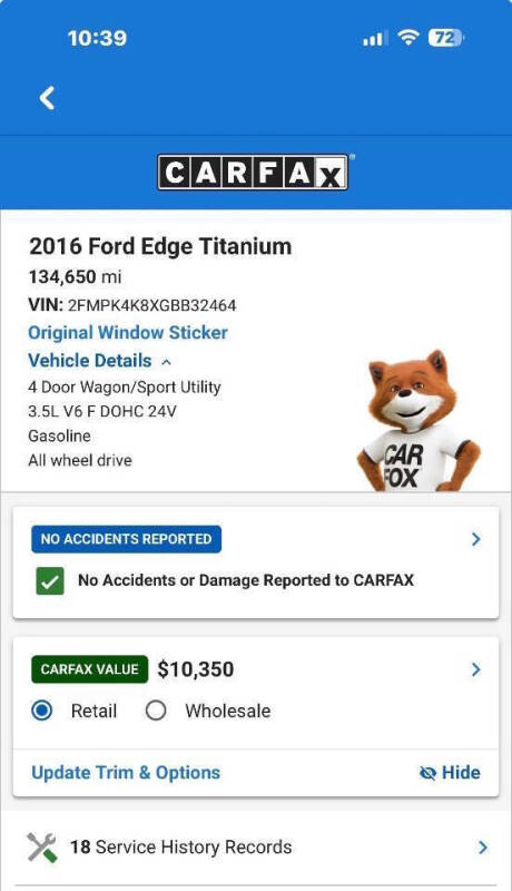 2016 Ford Edge Titanium