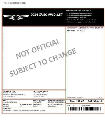 2024 Genesis GV80 2.5T