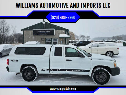 2007 Dodge Dakota for sale at WILLIAMS AUTOMOTIVE AND IMPORTS LLC in Neenah WI