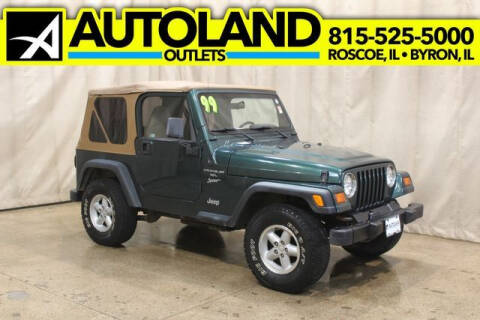 1999 Jeep Wrangler for sale at AutoLand Outlets Inc in Roscoe IL