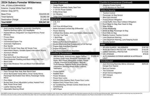 2024 Subaru Forester Wilderness