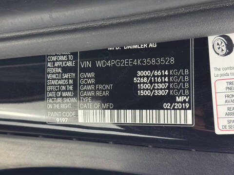 2019 Mercedes-Benz Metris