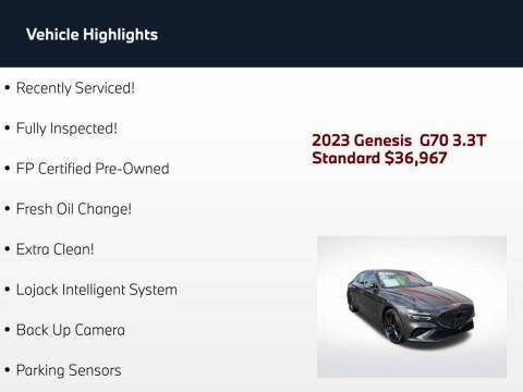 2023 Genesis G70