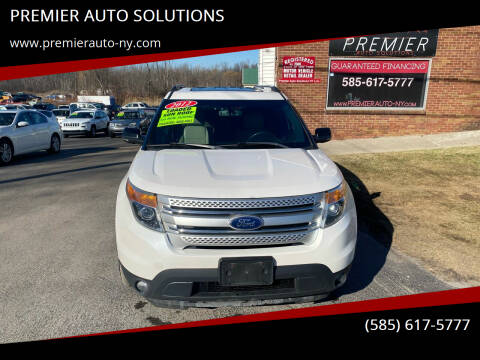 2012 Ford Explorer for sale at PREMIER AUTO SOLUTIONS in Spencerport NY