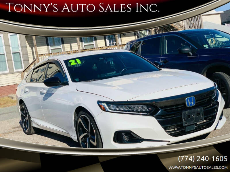 2021 Honda Accord for sale at Tonny's Auto Sales Inc. in Brockton MA