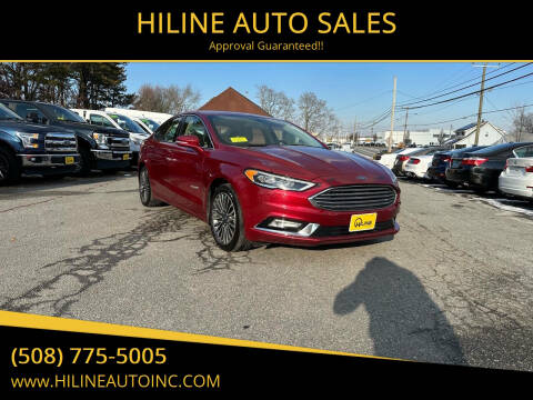 2018 Ford Fusion Hybrid for sale at HILINE AUTO SALES in Hyannis MA