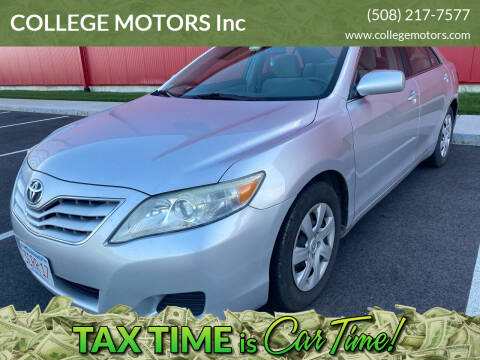 2011 Toyota Camry for sale at COLLEGE MOTORS Inc in Bridgewater MA