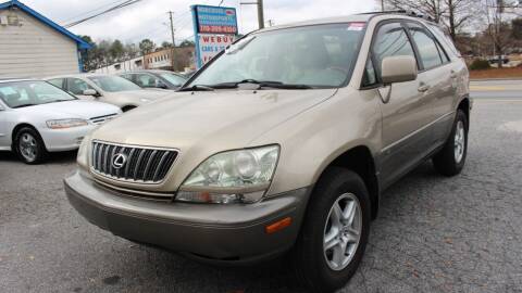 2002 Lexus RX 300 for sale at NORCROSS MOTORSPORTS in Norcross GA