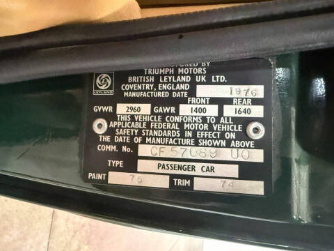 1976 Triumph TR6