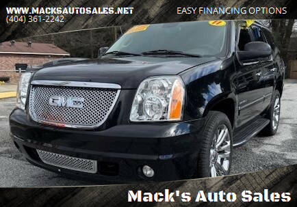 2011 GMC Yukon for sale at Mack's Auto Sales in Forest Park GA