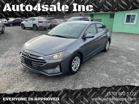 2019 Hyundai Elantra for sale at Auto4sale Inc in Mount Pocono PA