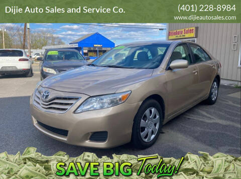 2010 Toyota Camry for sale at Dijie Auto Sales and Service Co. in Johnston RI