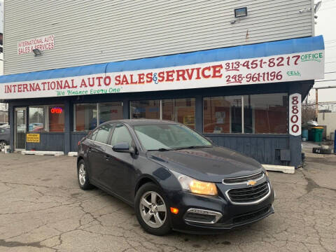 2015 Chevrolet Cruze for sale at International Auto Sales and Service in Detroit MI