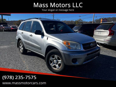 2005 Toyota RAV4 for sale at Mass Motors LLC in Worcester MA