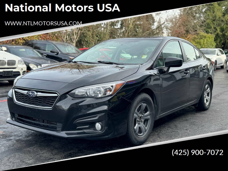 2018 Subaru Impreza for sale at National Motors USA in Bellevue WA