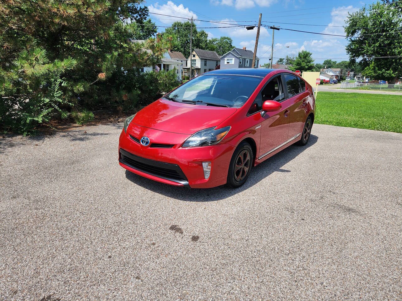 Red 2014 Toyota Prius Four Four 4dr Hatchback 1