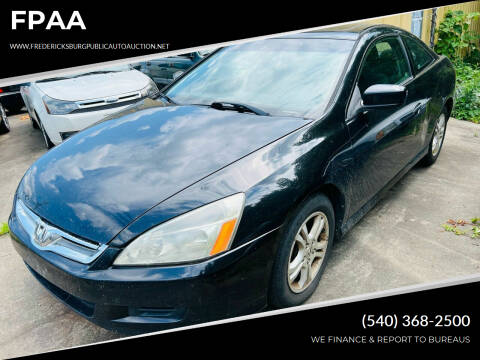 2007 Honda Accord for sale at FPAA in Fredericksburg VA