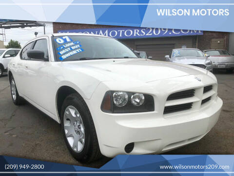 2007 Dodge Charger for sale at WILSON MOTORS in Stockton CA