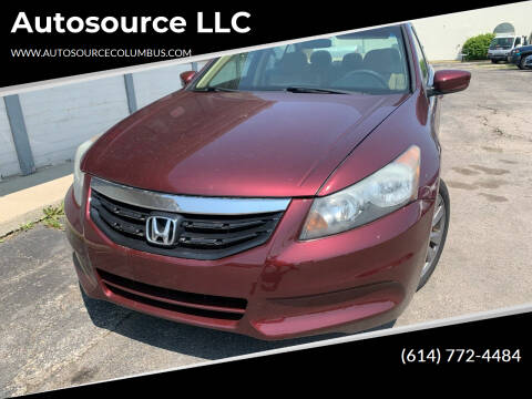 2012 Honda Accord for sale at Autosource LLC in Columbus OH