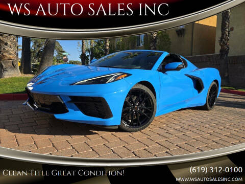 2025 Chevrolet Corvette for sale at WS AUTO SALES INC in El Cajon CA