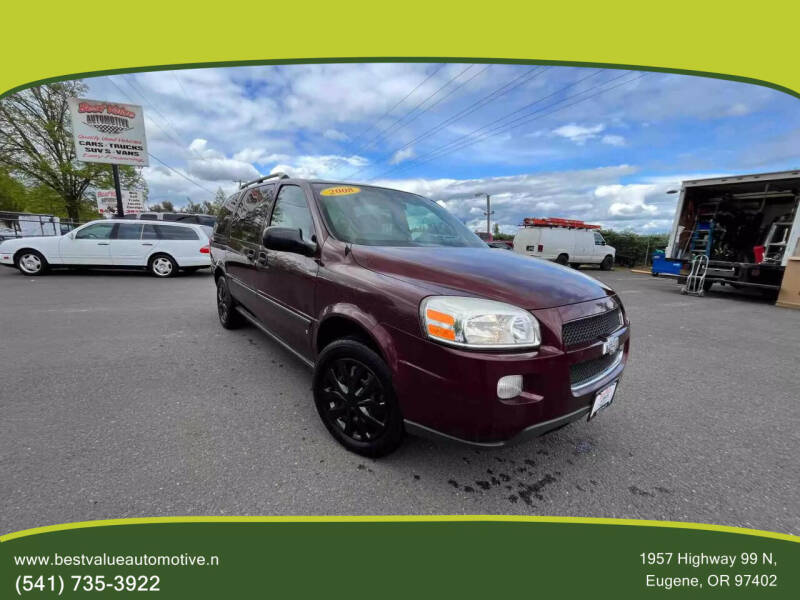 2008 Chevrolet Uplander for sale at Best Value Automotive in Eugene OR