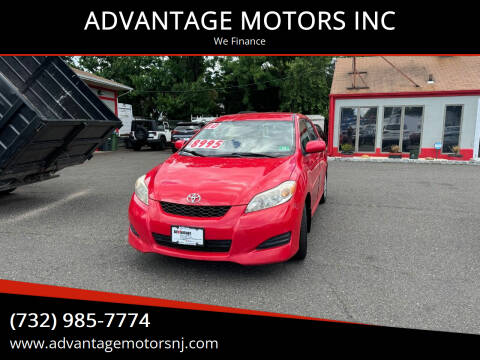 2010 Toyota Matrix for sale at ADVANTAGE MOTORS INC in Edison NJ