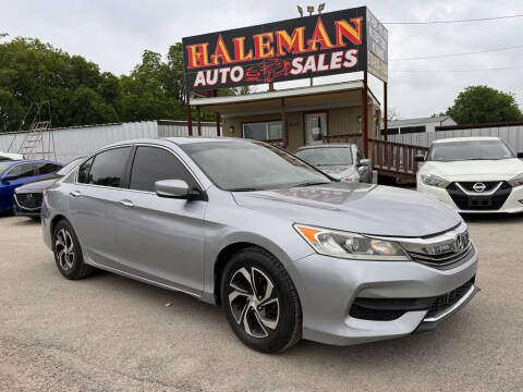 2017 Honda Accord for sale at HALEMAN AUTO SALES in San Antonio TX