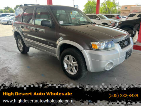 2006 Ford Escape Hybrid for sale at High Desert Auto Wholesale in Albuquerque NM