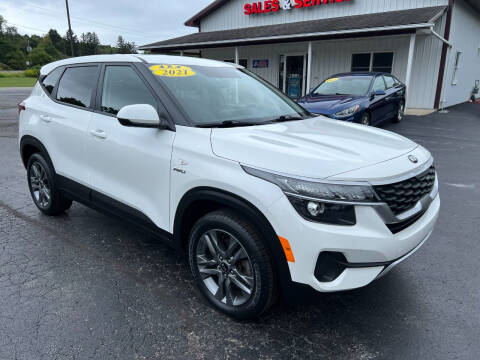 2021 Kia Seltos for sale at Thompson Motors LLC in Attica NY